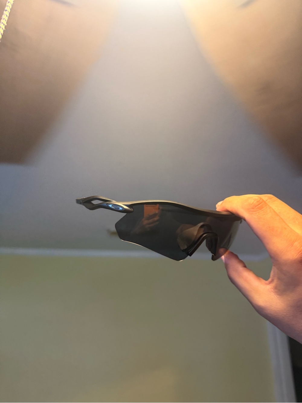 Oakley Black Shield Sports Sunglasses Oakleys
